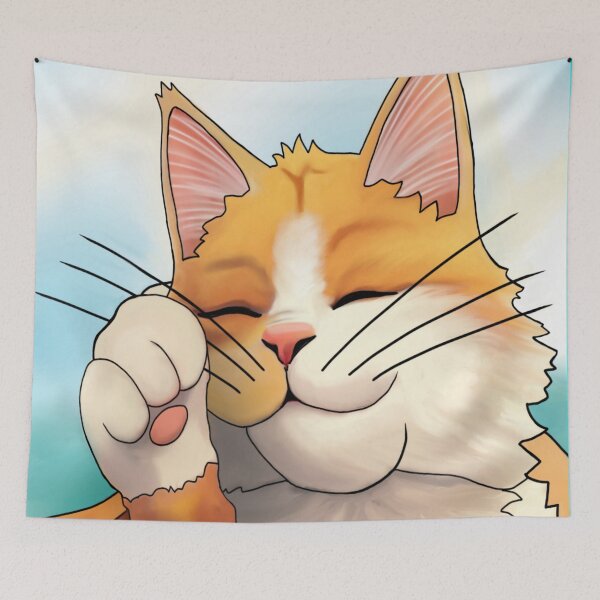 Item preview, Sweet cat drawing  designed and sold by GingerCatCo.