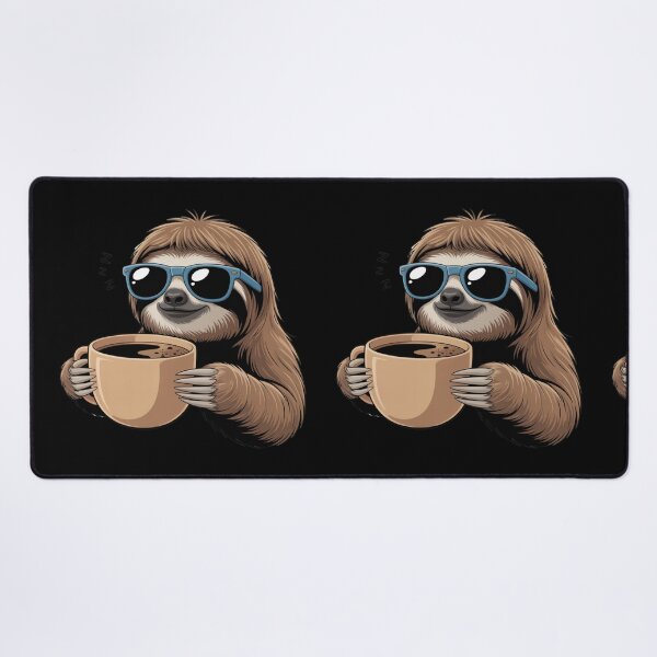 Item preview, Coffee Sloth – Cute Sleepy Sloth with Coffee Cup | Funny Kawaii Lazy Morning Cartoon designed and sold by ColorSplash123.