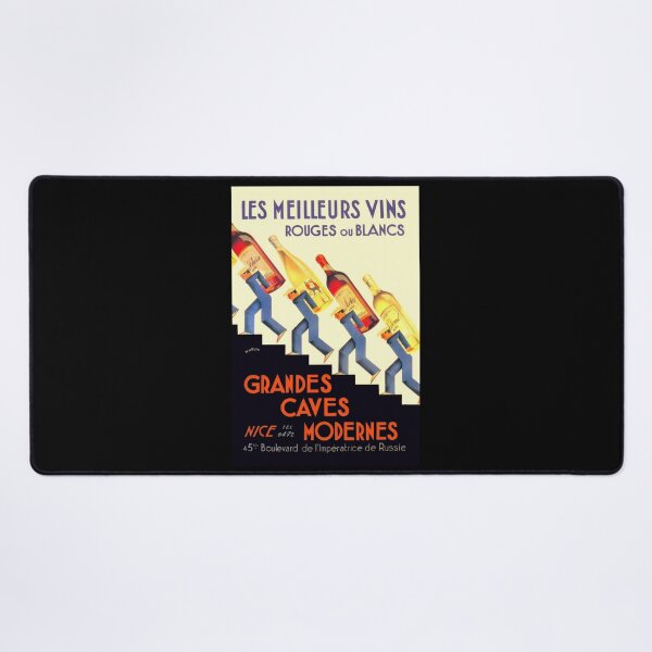Item preview, Vintage French Wine Poster | Art Deco Style | Grandes Caves Modernes Advertisement | Bold Geometric & Vibrant Colors designed and sold by artofuniverse.