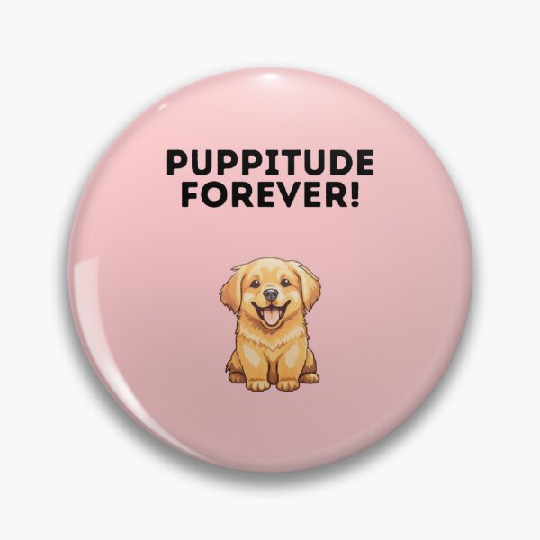 Item preview, Puppitude Forever Golden Retriever pink designed and sold by Dolsini Dog Designs.