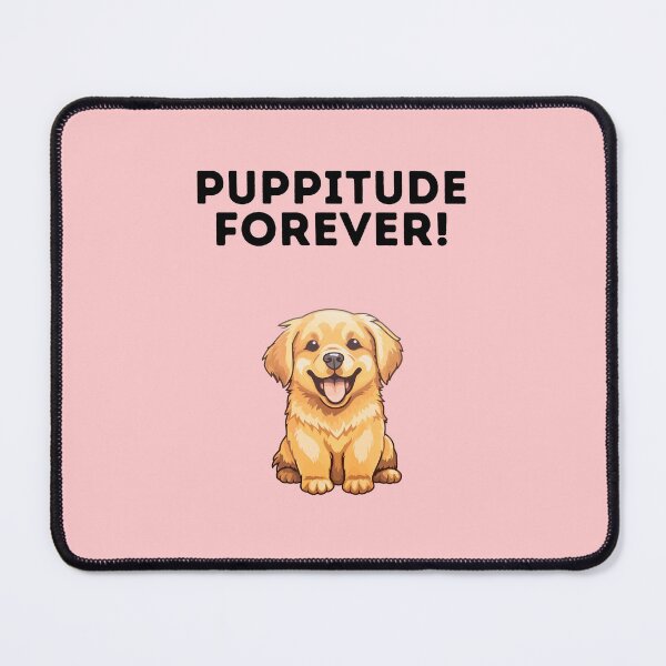 Item preview, Puppitude Forever Golden Retriever pink designed and sold by Dolsini Dog Designs.