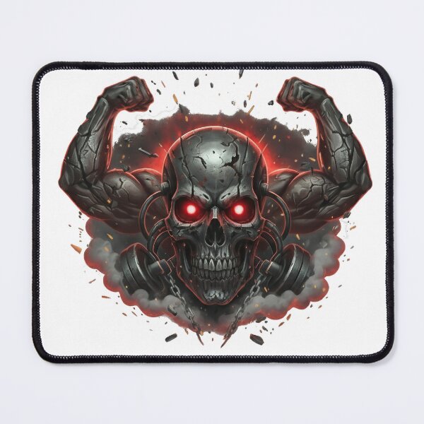 Item preview, Iron Skull Gym Beast | Hardcore Workout Motivation Design designed and sold by TheArtForge.