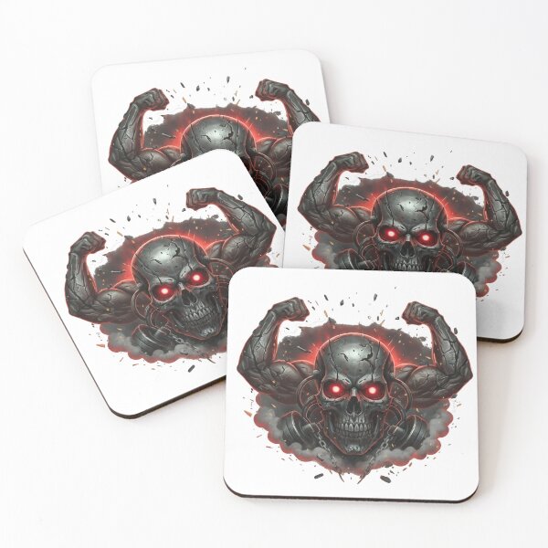 Item preview, Iron Skull Gym Beast | Hardcore Workout Motivation Design designed and sold by TheArtForge.