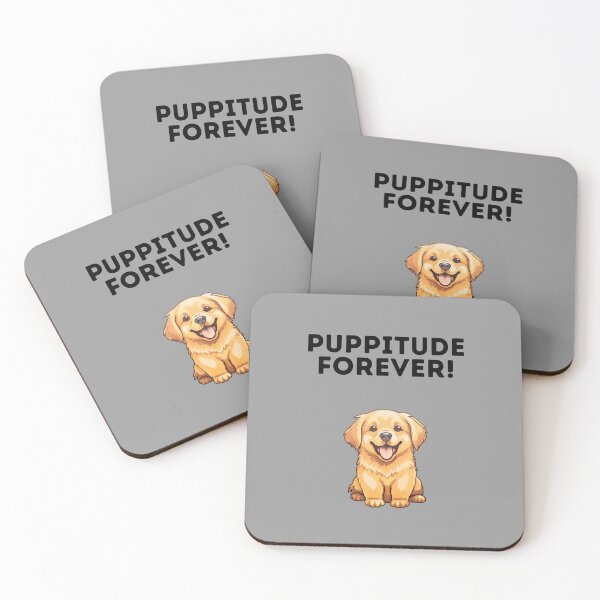 Item preview, Puppitude Forever Golden Retreiver grey designed and sold by Dolsini Dog Designs.