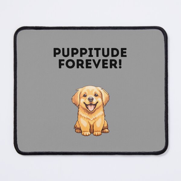 Item preview, Puppitude Forever Golden Retreiver grey designed and sold by Dolsini Dog Designs.