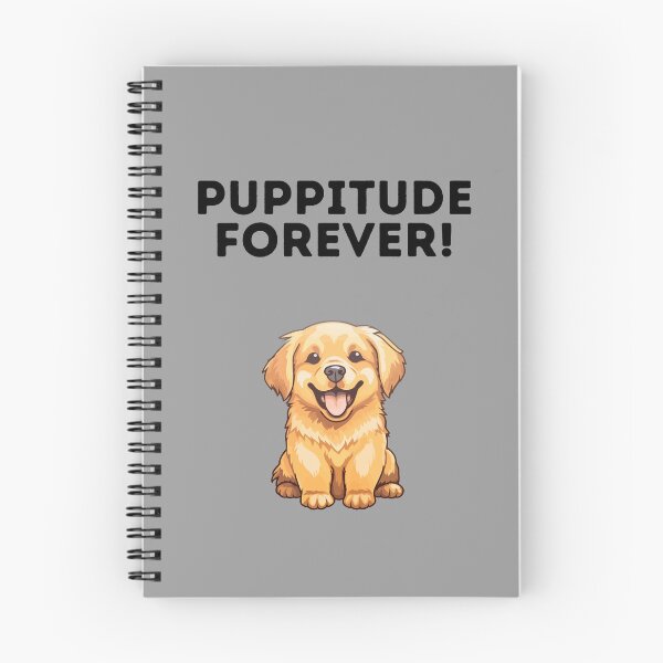 Item preview, Puppitude Forever Golden Retreiver grey designed and sold by Dolsini Dog Designs.