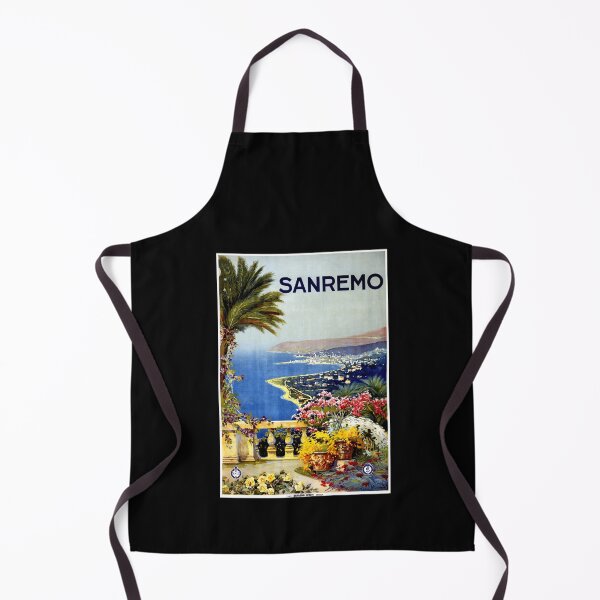 Item preview, Vintage Sanremo Travel Poster | Vibrant Italian Coastal Art | Mid-20th Century Style | Barabino & Graeve Print designed and sold by artofuniverse.