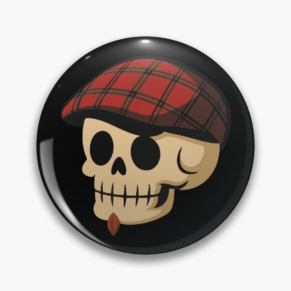 Item preview, Skull with a Scottish Beret, Colorful Halloween Cartoon Hipster Funny designed and sold by charlypicazo.
