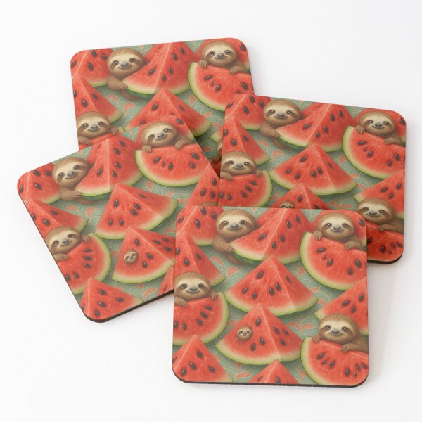 Item preview, Sweet Sloth - Paulina - Summer Love - Watermelons & cuddly vibes for a good mood! designed and sold by MrsMimpi.
