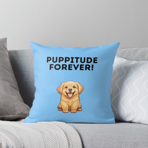 Item preview, Puppitude Forever Golden Retriever blue designed and sold by Dolsini Dog Designs.