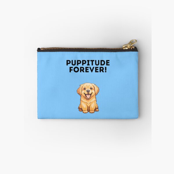 Item preview, Puppitude Forever Golden Retriever blue designed and sold by Dolsini Dog Designs.