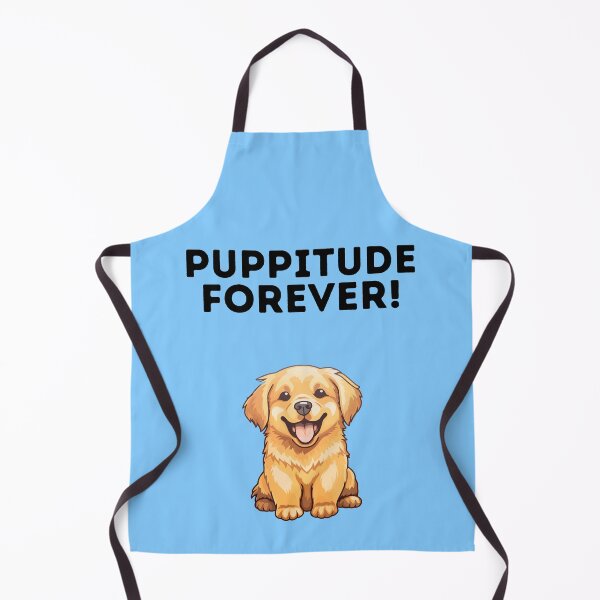 Item preview, Puppitude Forever Golden Retriever blue designed and sold by Dolsini Dog Designs.