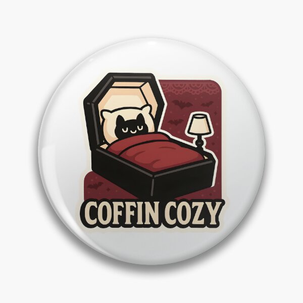 Item preview, Coffin Cozy — Sleepy Bat in a Comfy Coffin designed and sold by Cheerioza.