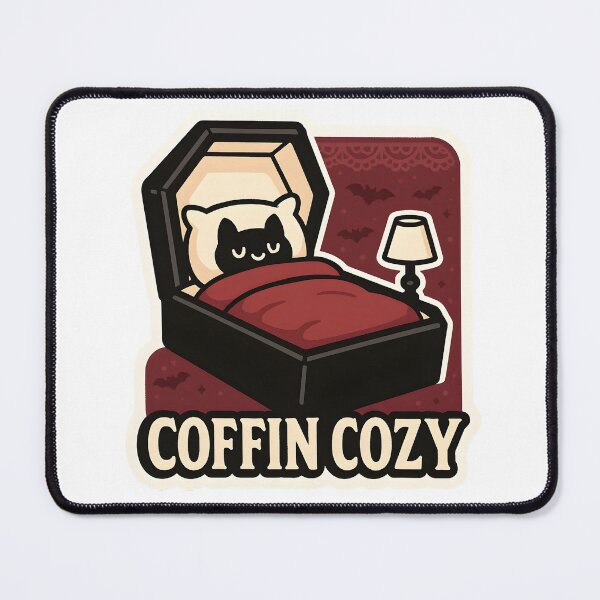 Item preview, Coffin Cozy — Sleepy Bat in a Comfy Coffin designed and sold by Cheerioza.