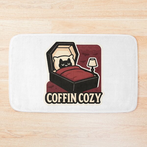 Item preview, Coffin Cozy — Sleepy Bat in a Comfy Coffin designed and sold by Cheerioza.