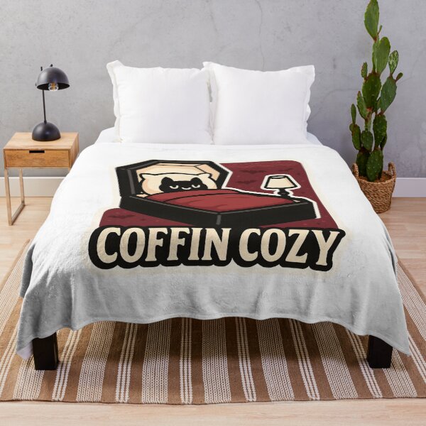 Item preview, Coffin Cozy — Sleepy Bat in a Comfy Coffin designed and sold by Cheerioza.