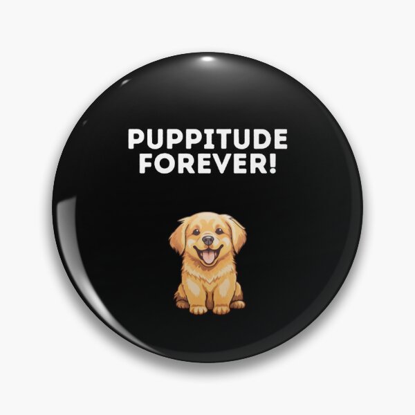 Item preview, Puppitude Forever Golden Retriever B/W designed and sold by Dolsini Dog Designs.