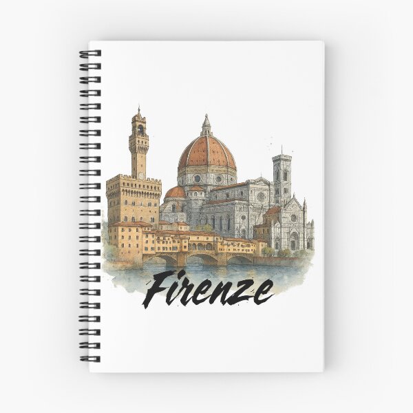 Item preview, Watercolor of Florence with its monuments designed and sold by creativelolo.
