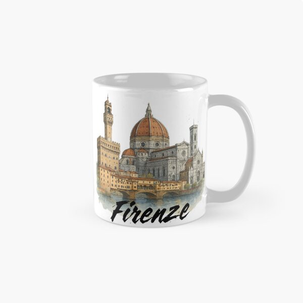 Item preview, Watercolor of Florence with its monuments designed and sold by creativelolo.