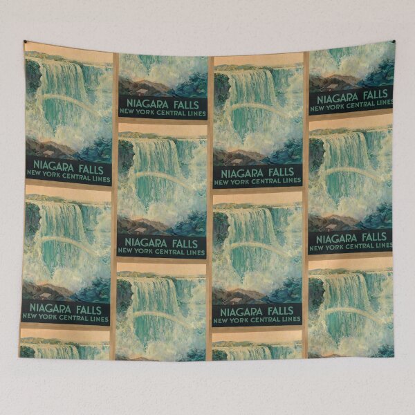 Item preview, Vintage Niagara Falls Travel Poster | New York Central Lines | Early 20th Century Art & Scenic Railway Advertising designed and sold by artofuniverse.