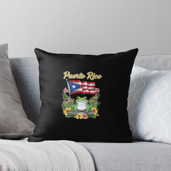 Item preview, Puerto Rico National Flag Boricua Coqui Frog Floral Stickers designed and sold by Suzy Perez Art.
