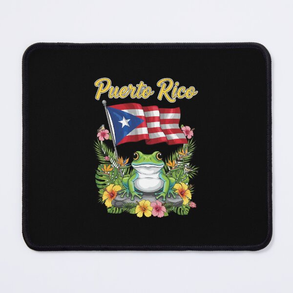 Item preview, Puerto Rico National Flag Boricua Coqui Frog Floral Stickers designed and sold by Suzy Perez Art.