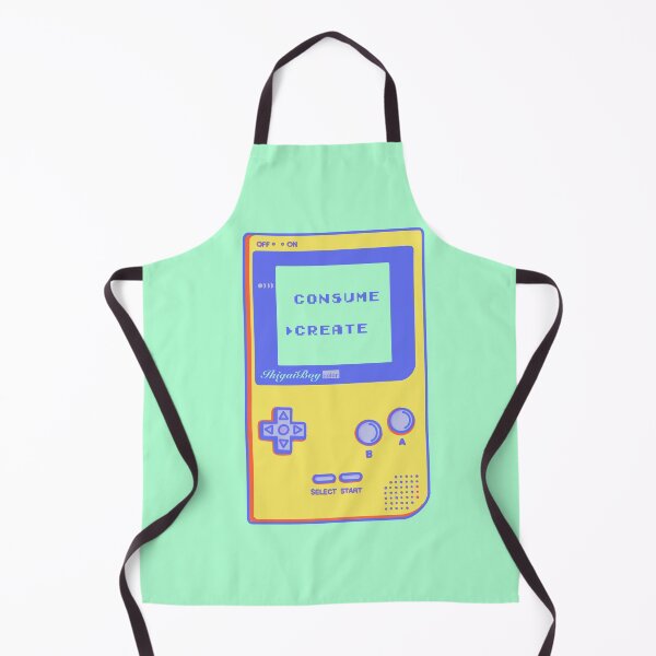 Item preview, Yellow retro gaming handheld console start screen inspirational quote designed and sold by kawaicherrypi.