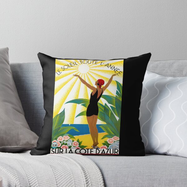 Item preview, Art Deco Travel Poster | Côte d'Azur by Roger Broders | French Riviera Vintage Print | 1920s & 1930s Wall Art Decor designed and sold by artofuniverse.