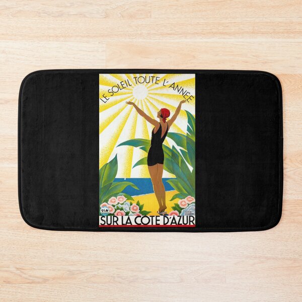 Item preview, Art Deco Travel Poster | Côte d'Azur by Roger Broders | French Riviera Vintage Print | 1920s & 1930s Wall Art Decor designed and sold by artofuniverse.