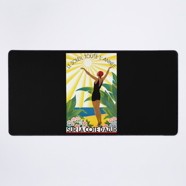 Item preview, Art Deco Travel Poster | Côte d'Azur by Roger Broders | French Riviera Vintage Print | 1920s & 1930s Wall Art Decor designed and sold by artofuniverse.