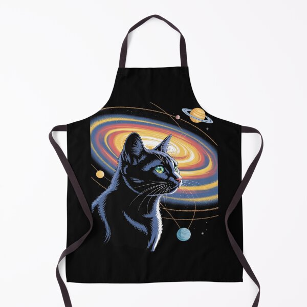 Item preview, Cat Staring at Planet Saturn designed and sold by HuValverdeArt.