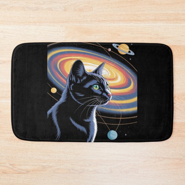 Item preview, Cat Staring at Planet Saturn  designed and sold by HuValverdeArt.