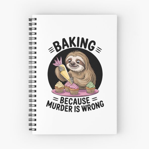 Item preview, Sloth Baking Because Murder Is Wrong designed and sold by gourpmerzihd.