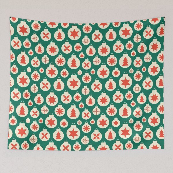 Item preview, Holiday Ornaments Pattern – Stars, Trees & Festive Symbols designed and sold by NicolaZhukov.