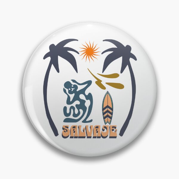 Item preview, Surf Salvaje-Palm tree with the abstract creature reaction of the water colour! Sewage alert UK designed and sold by Surf-Salvaje.