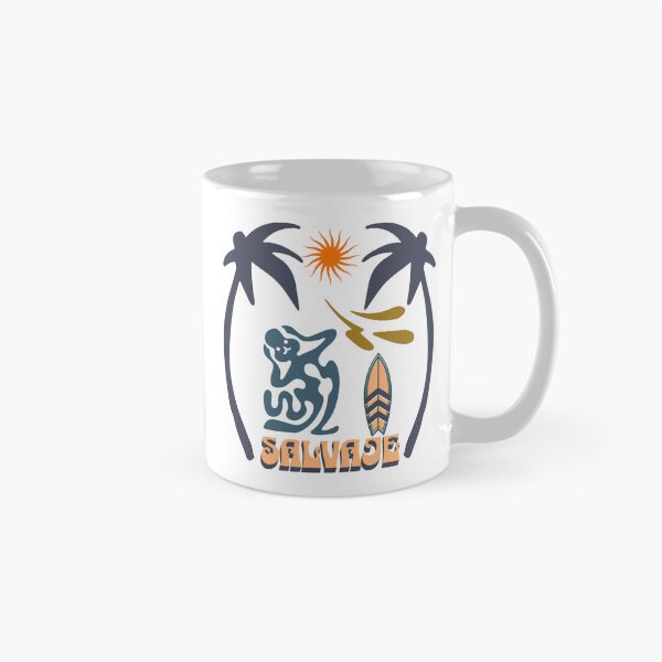 Item preview, Surf Salvaje-Palm tree with the abstract creature reaction of the water colour! Sewage alert UK designed and sold by Surf-Salvaje.