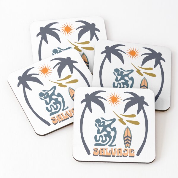 Item preview, Surf Salvaje-Palm tree with the abstract creature reaction of the water colour! Sewage alert UK designed and sold by Surf-Salvaje.