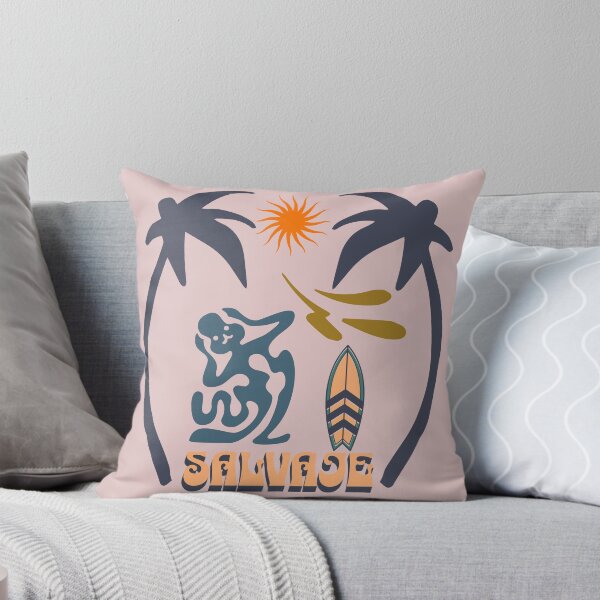 Item preview, Surf Salvaje-Palm tree with the abstract creature reaction of the water colour! Sewage alert UK designed and sold by Surf-Salvaje.