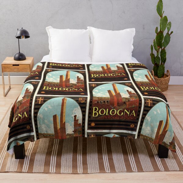 Item preview, Vintage Bologna Travel Poster | Art Deco Style Italian Tourism | Iconic Two Towers & Historic Architecture Print designed and sold by artofuniverse.