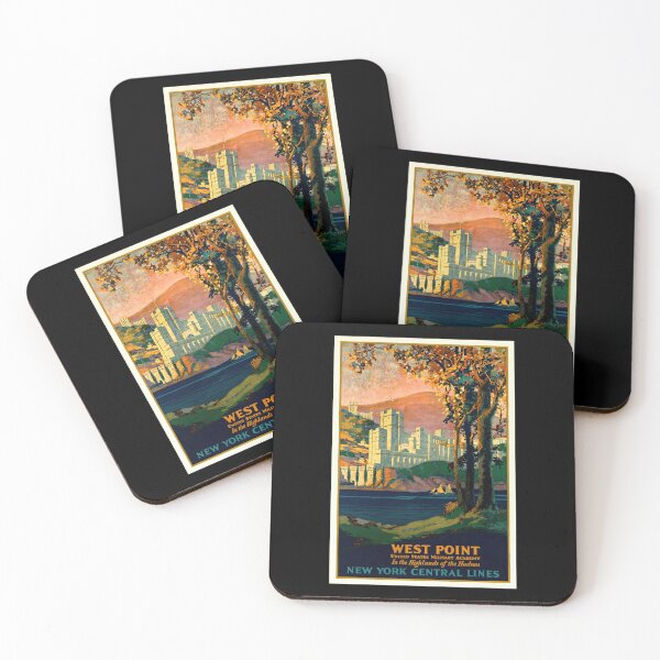 Item preview, Vintage New York Central Lines Travel Poster | West Point Military Academy Art | Hudson River Scenic Landscape & History designed and sold by artofuniverse.