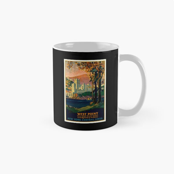 Item preview, Vintage New York Central Lines Travel Poster | West Point Military Academy Art | Hudson River Scenic Landscape & History designed and sold by artofuniverse.