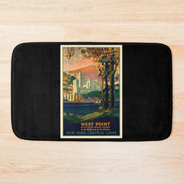 Item preview, Vintage New York Central Lines Travel Poster | West Point Military Academy Art | Hudson River Scenic Landscape & History designed and sold by artofuniverse.