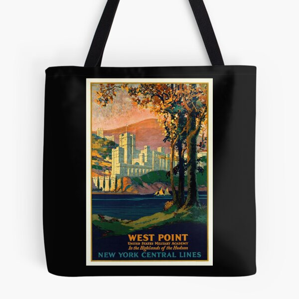 Item preview, Vintage New York Central Lines Travel Poster | West Point Military Academy Art | Hudson River Scenic Landscape & History designed and sold by artofuniverse.