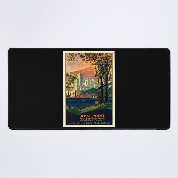 Item preview, Vintage New York Central Lines Travel Poster | West Point Military Academy Art | Hudson River Scenic Landscape & History designed and sold by artofuniverse.