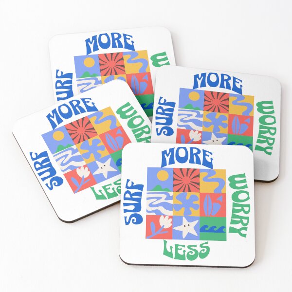 Item preview, Surf More Worry Less- Surf Salvaje designed and sold by Surf-Salvaje.