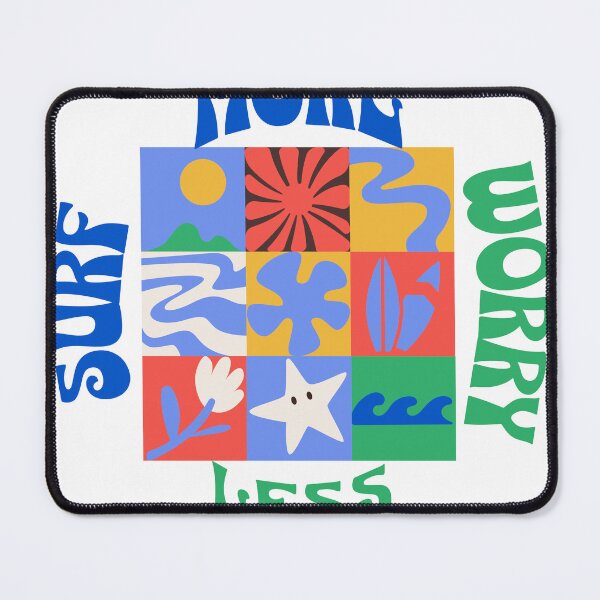 Item preview, Surf More Worry Less- Surf Salvaje designed and sold by Surf-Salvaje.