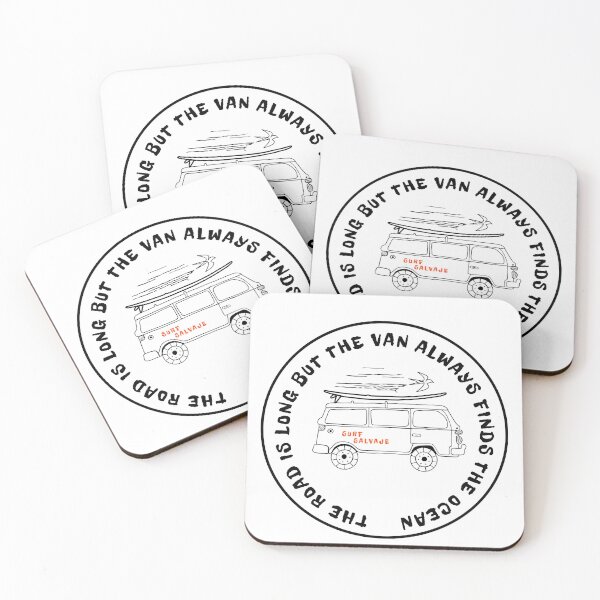 Item preview, Road is long but the van always finds the ocean designed and sold by Surf-Salvaje.