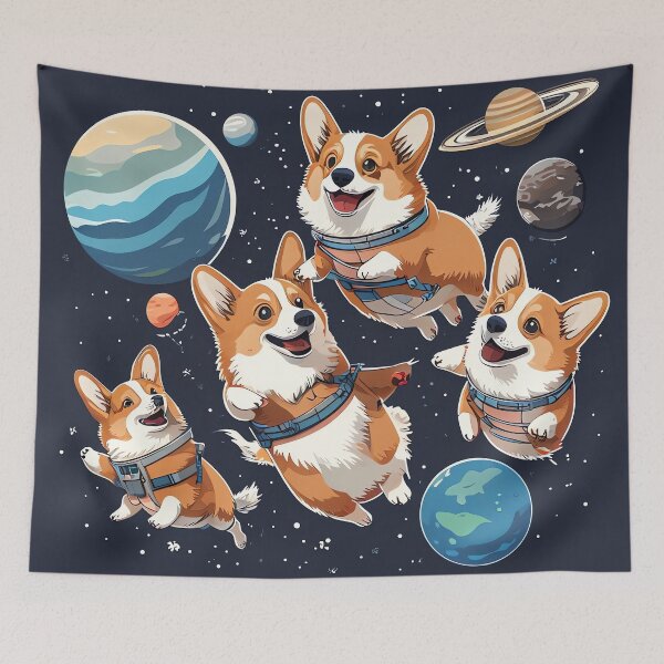 Item preview, Cosmic Corgi Crew designed and sold by ONYX Pixee.