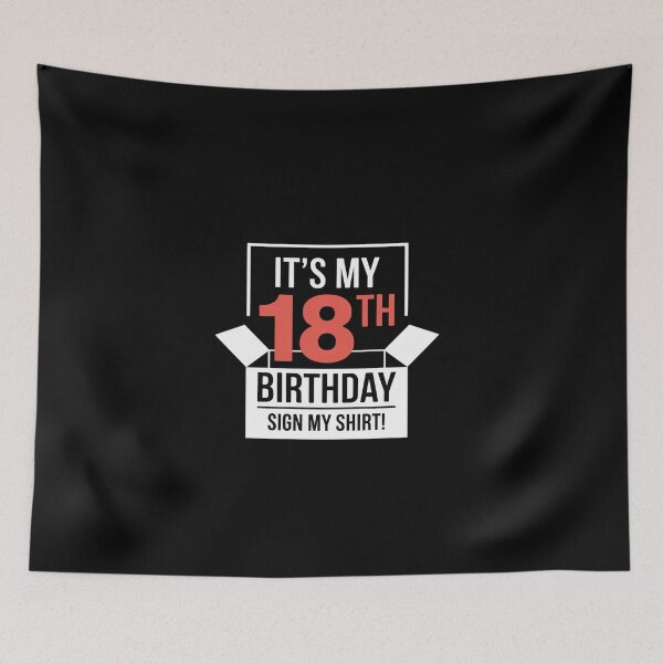 Item preview, It's My 18th Birthday 18 Years Old Birthday Party Sign My5  designed and sold by EllinoKlemo.