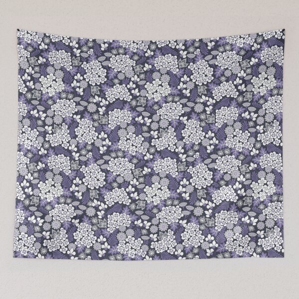 Item preview, Deep Purple Floral Garden designed and sold by dearchickie.